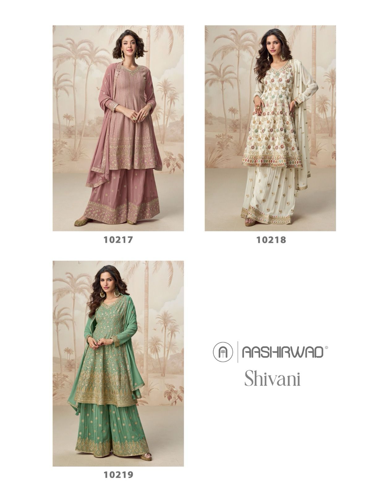 Shivani  by Aashirwad  Georgette Designer Salwar Kameez Collection